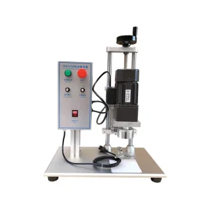 DDX-450 Tabletop Semi-Automatic Electric Capping Machine for Plastic and Glass Bottles, Jars and Aluminum Cans