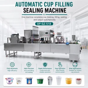 DEEPACK Dry Beverage Powder Filling Equipment for Tea Coffee Portions and Multi Head Dosing Work Use