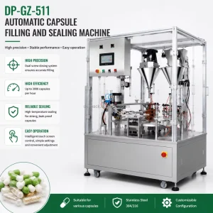 DEEPACK Rotary Coffee Cup Filling Sealer for Powder Dosing and Compact Turntable Beverage Packs Use