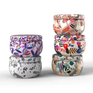 DIY Craft 2.2 oz Seamless Cylinder Candle Tin with Screw Cap