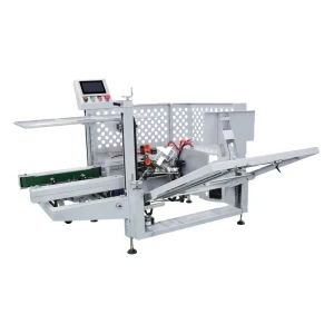 DKXM500 Automatic Carton Forming Sealing Machine Case Erector Packer for Food and Bottle Packaging