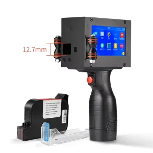 DMX Metal Body 12.7MM 600DPI Small Hand Held Inkjet Printer Portable Handheld Inkjet Printer