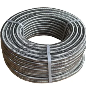 DN16 Corrugated Stainless Steel Pipe Flexible Metal Tube