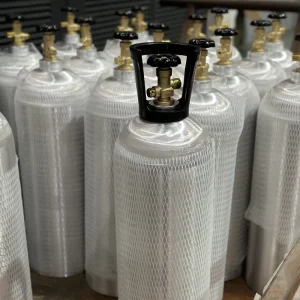 DOT ISO 2.5lb 5lb 10lb 15lb 20lb CO2 Aluminum Steel Cylinder Tank Cylinder with Cga 320 Valve