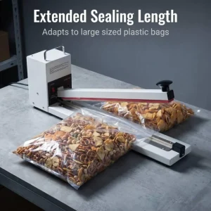 DUOQI HI 500 Semi Automatic Electric Handheld Plastic Bag Bar Sealer Tool for Heat Sealing With Automatic Shut Off