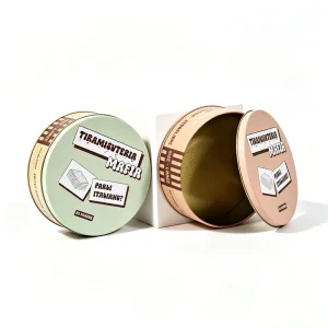 Debossed Tin Can Custom Logo Metal Packaging Container for Tea Coffee Candy Candle and Promotional Gifts