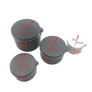 Delicate Small Round Tea Can Mini Aluminum Tinplate with Glossy Finish and Flip Cap for Portable Travel and Candle Use