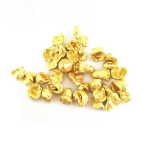 Dental Material 500g Dental Lab Yellow Metal Alloy Gold Foil Dental Gold Alloys for Full Cast Crown Casting Golden Particles