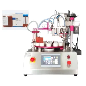 Desktop 40ml Semi-Automatic Filling and Capping Machine for Bio-Reagents, Oil, and Pouch Packaging