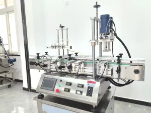 Desktop Automatic Pneumatic Juice Liquid Bottle Filling Capping and Labeling Machine