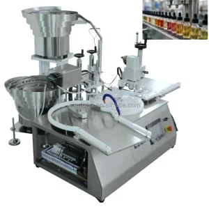 Desktop Automatic Pneumatic Liquid Filling Capping Machine 1-50 ml 1/2 Nozzles Perfume Essential Oil Shampoo Water Oil Bottles