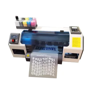 Desktop DTF Printer A3 All in One Printer XP600 Dual Head L1118 with 33cm Powder Shaking Machine for T-shirts