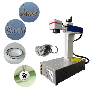 Desktop Laser Marking Machine Phone Case Ring Jewelry Cup Metal Crafts Rotary Printing Metal Laser Engraving Machine