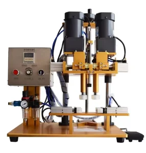 Desktop Semi-Automatic Screw Capping Machine for Plastic Bottles and Jars