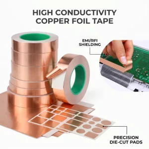 Die-Cut High-Conductivity Copper Foil Tape for Electronics EMI/RFI Shielding
