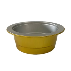 Disposable Aluminum Foil Container 420ml 14.2oz With Lid Food Grade Round Baking Takeaway BBQ Pan