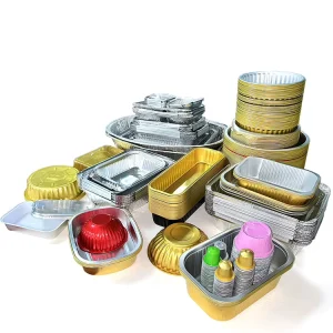 Disposable Aluminum Food Container Manufacturer Takeaway Aluminum Foil Lunch Box with Lid