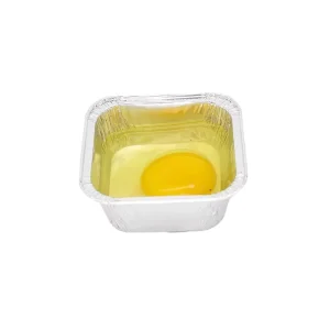Disposable Food Grade Aluminum Foil Containers, Microwaveable, for Steaming Cakes and Egg Tarts