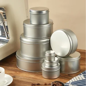 Disposable Food Grade Round Tinplate Tin Can Packaging Silver Gold for Baking Cakes