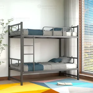 Dorm Room Furniture Metal Frame Double Decker Bed for Students