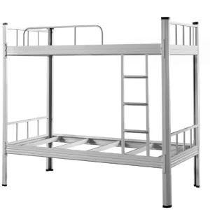 Dormitory Furniture Detachable Metal Iron Double Bunk Bed Modern Heavy Duty Steel Metal Double Loft Bed Bunk Bed