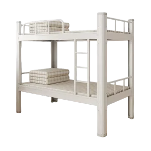 Double Bed Modern Metal Frame Dormitory Bunk Bed High Low Commercial School Home Apartment Hospital Bedroom Furniture for Hotel