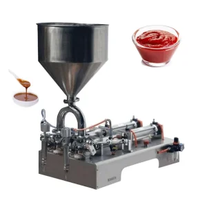 Double-Head Liquid Filling Machine for Water Honey and Dish Detergent