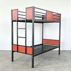 Double Reclining Minimalist Modern Metal Bunk Bed with Disassembly Feature for Multi Use in Hospital Bedroom Other Settings