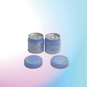 Double Seal Airtight Eco-Friendly Custom Printed Matcha Tin Can Food-Grade Metal Container with Pull-Ring Tab Lid for Tea Powder