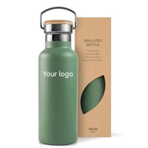 Double Wall Stainless Steel Water Bottle with Metal Handle Multi Capacity Insulated for Sports GYM Drinking Purpose