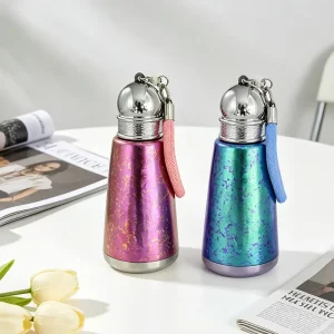 Double Wall Vacuum Insulated Antibacterial Leakproof Cup with Handle Pure Titanium Goddess Thermal Cup Portable Modern Design