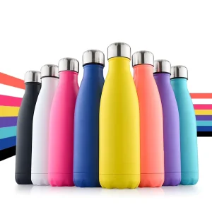 Double-Wall Vacuum Insulated BPA-Free Leakproof Stainless Steel Water Bottle for Travel Gym and Sports