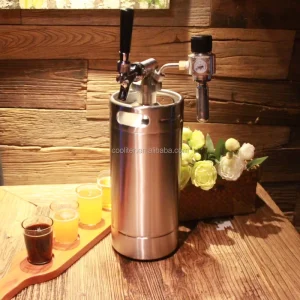 Draft Beer Dispenser for 4L Stainless Steel Beer Mini Keg