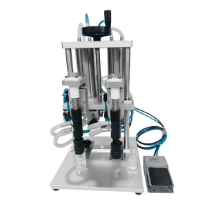 Dual-Head Pneumatic Perfume Filling Machine