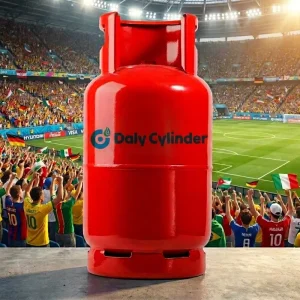 Durable 9kg 21.6L LPG Propane Cylinder 20lbs Refillable for Outdoor Cooking & Camping Heating