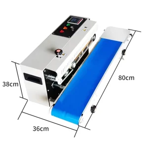 Durable FR900 Automatic Continuous Sealing Machine for Food Packaging Horizontal Sealer with Adjustable Temperature