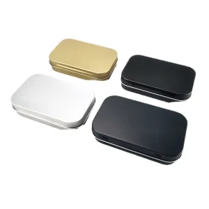 Durable Food Grade Tinplate Candy Container Eco Friendly Recyclable 95*55*18mm Budget Friendly Best Selling