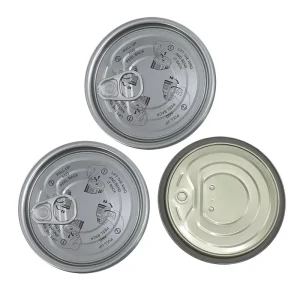 Durable TFS Tin Easy Open End Tinplate Lid Round Metal Lid 307# 83.3mm Food Grade Wine Bottles Cans Easy Open End