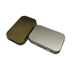 Durable Tinplate Anti-Oxidation Flip Top Cans Eco-Friendly Small Tin Box