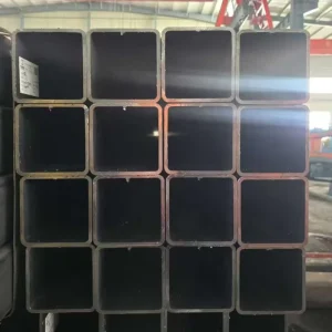 ERW Welded Square Rectangular Steel Tube Black Pipe Metal Tubing EN10210 EN10219 S275 S355 Hot Rolled for Fencing and Railing