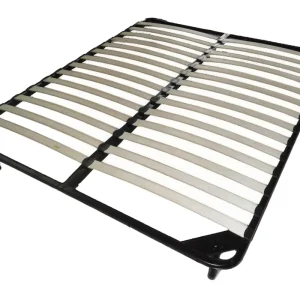 Easy Assembling Bedroom Furniture Metal Bed Frame With Wooden Slats Queen king Size Bed Base