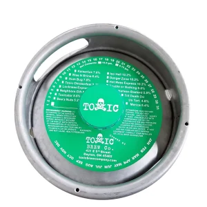 Eco Friendly Custom Design Beer Keg Collars Multiple Versions Offset Printed Beer Brewery Cardboard Paper Keg Collars