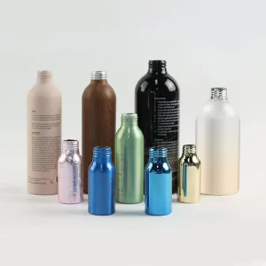 Eco Friendly Customized Recycling 350ml 500ml 750ml 1000ml Custom Aluminium Bottle with Metal Screw Lid