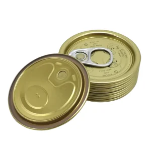 Eco Friendly Light Weight Easy Open End 202 Bottom Ends Tin Cans Wine Bottles Easy Open Food Grade Tinplate Metal Lids