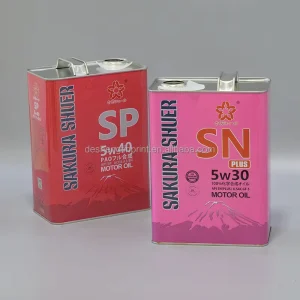 Eco Friendly Tinplate Rectangular Can for Aerosol Paint 1 Gallon 4 Liters
