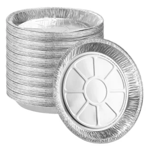 Eco friendly Aluminum Pizza Baking Pan Easy to Clean Cake Container and Foil Container for Pizza Baking