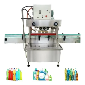 Electric 6-Wheel Automatic Capping Machine for Food Bottles 30-120 Bottles/Min