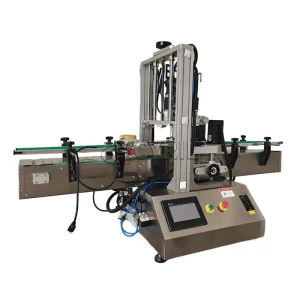 Electric Automatic Desktop Capper with Roller Press for Plastic Food and Beverage Bottles