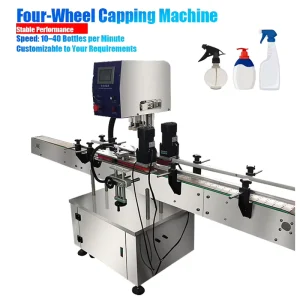 Electric Automatic Screw Capping Machine for Food Packaging with Various Cap Diameters and Bottle Neck Sizes