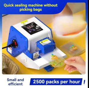 Electric Continuous Rolled Bag Making and Seam Sealing Machine for Beverage Apparel and Chemical Applications